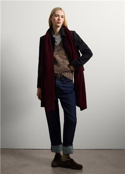 Yün Karışımlı Dar Kesim Blazer Ceket