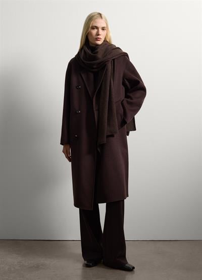 Yün Karışımlı Düz Kesim Kaban