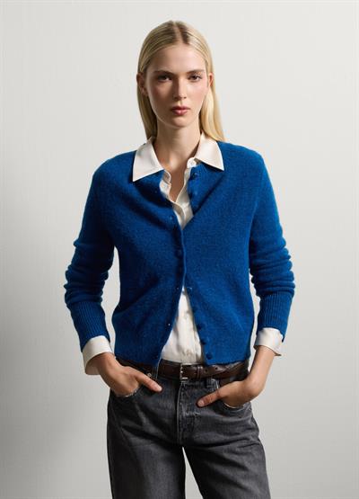 Mavi Yün Normal Kesim Hırka