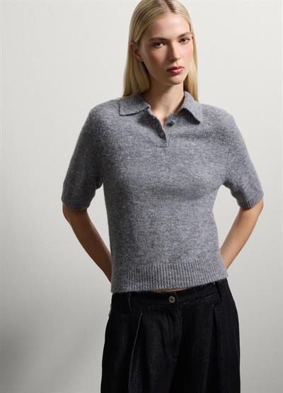 Gri Yün Normal Kesim Kazak