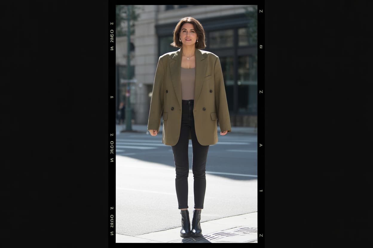 Bej Blazer ile Günlük Kombinler