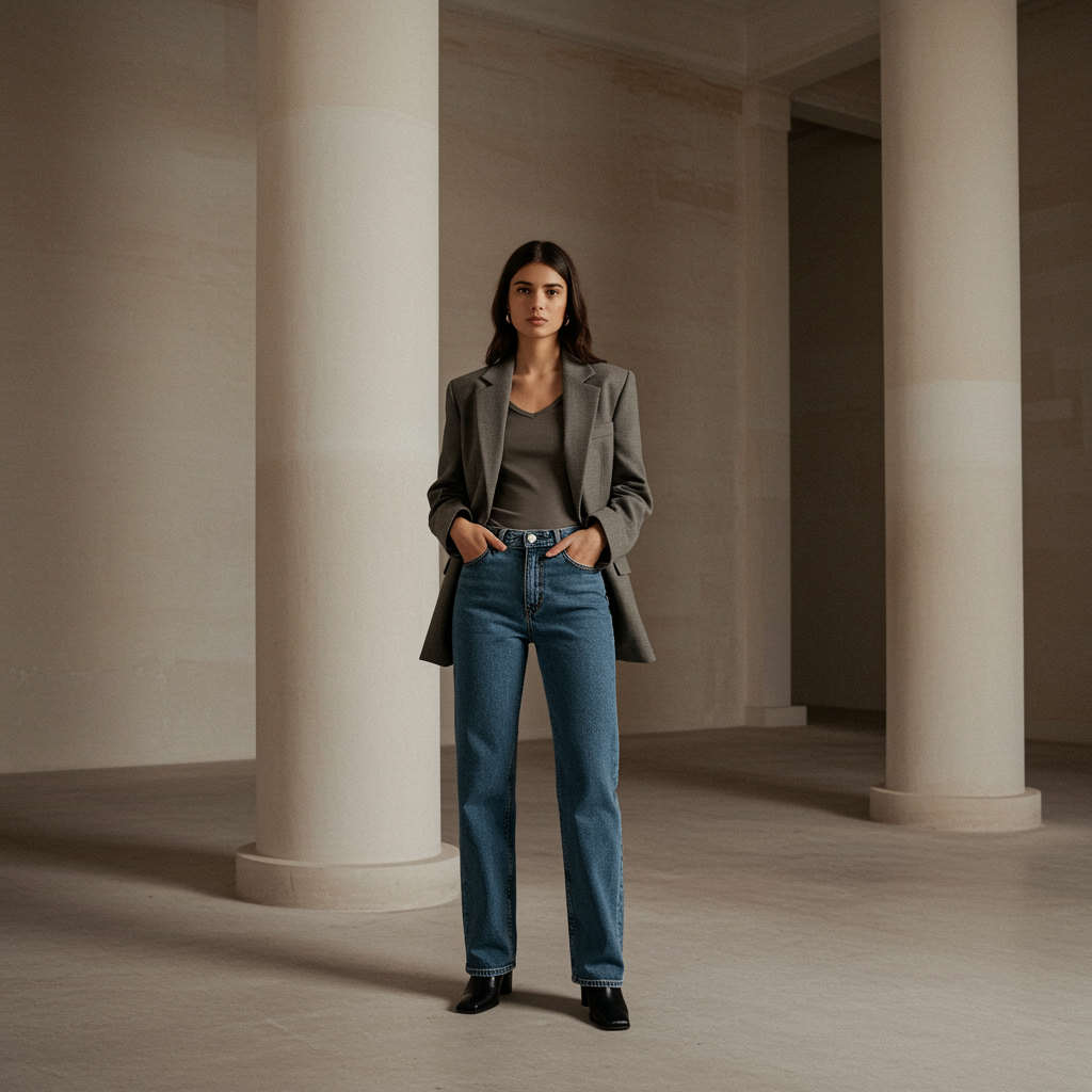 Elma Vücut Tipine Göre Jean Seçimi