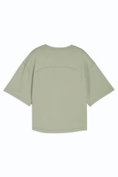 Puma Cloudspun Relaxed Tee Oversızed Yeşil Renkli Tişört