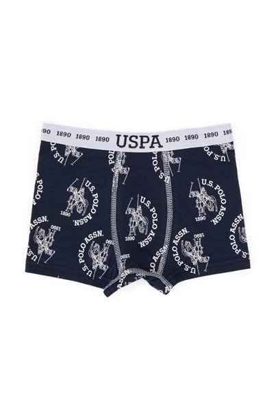 U.S. Polo Assn. Erkek Çocuk Desenli 3lü Boxer Set Renkli US2245