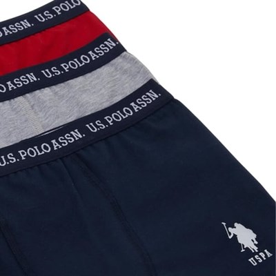 U.s Polo Assn.Erkek Çocuk 3 Lü Çocuk Boxer Takım 3-14 Yaş