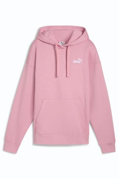  Puma Essentials Small No.1 Logo Kadın Pembe Kapüşonlu Sweatshirt 