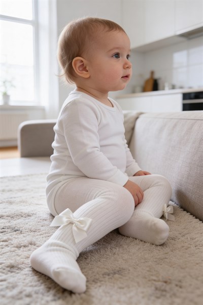 Aksesuarlı Pamuklu Bebek Külotlu Çorap 3 Lü Paket 