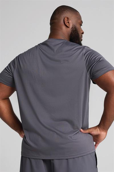 Puma M Tad Essential Solid Cat Erkek Gri Antrenman T-Shirt