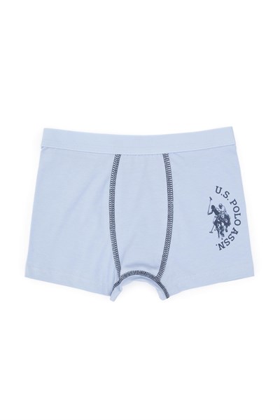 U.S. Polo Assn. Erkek Çocuk Desenli 3lü Boxer Set Renkli US2245