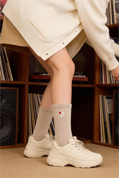 Moda Renklerle Kombin Yapılmış 5 Li Paket Penye Çorap