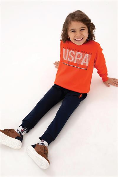 U.s. Polo Assn Erkek Çocuk Uzun Kol Nar Çiçeği Eşofman Takım 