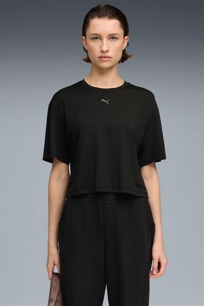 Puma Cloudspun Relaxed Tee Oversızed Siyah Tişört