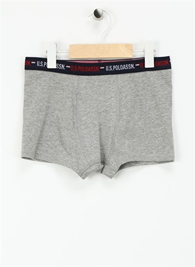 U.S. Polo Assn.Erkek Çocuk 3 Lü Beyaz Boxer US1372-C-V2