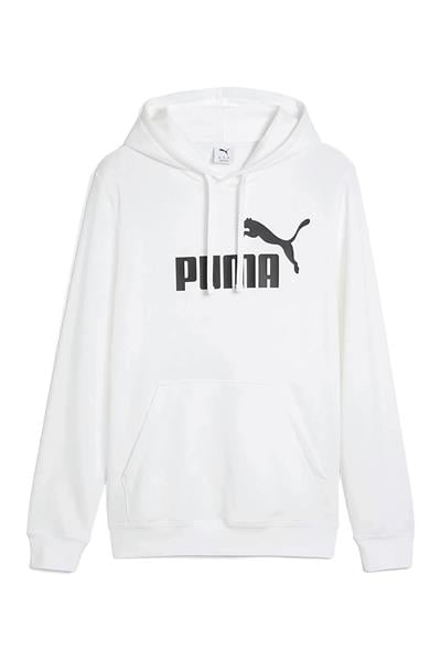 Puma Essential No. 1 Logo Erkek Beyaz Günlük Stil Sweatshirt