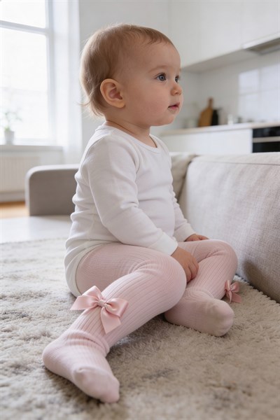 Aksesuarlı Pamuklu Bebek Külotlu Çorap 3 Lü Paket 