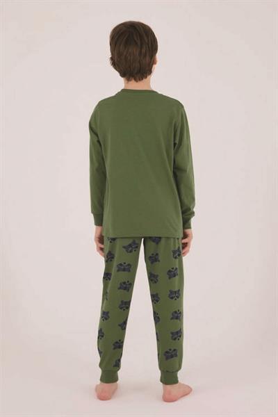 Rolypoly Erkek Çocuk Koyu Yeşil Pijama Takımı