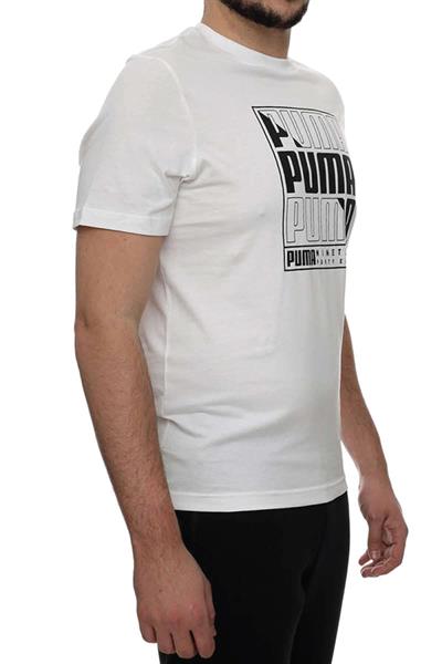 Puma Graphics Box Erkek Beyaz Günlük Stil T-Shirt