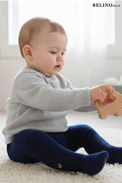Erkek Bebek 3 lü paket Arma Desen Pamuklu Külotlu Çorap