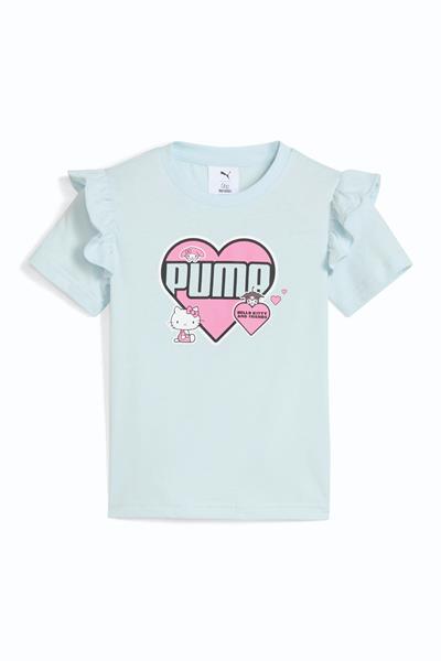 Puma Kız Çocuk Hello Kitty Baskılı Mavi T-Shirt