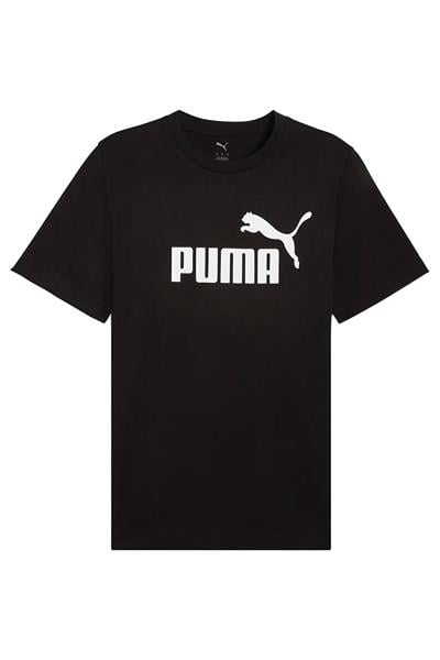 Puma ESS No.1 Logo Tee Erkek Baskılı T-Shirt Siyah Renk