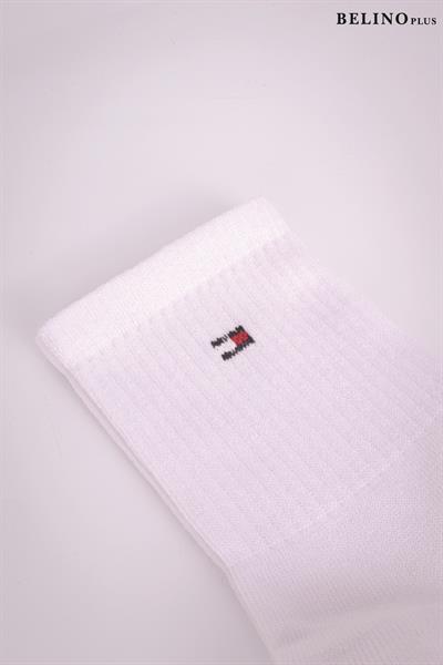 Penye 6 Lı Paket Erkek Spor Çorap Beyaz Renk