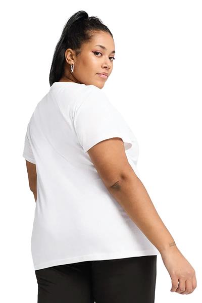 Puma ESS No.1 Logo Tee Kadın Baskılı T-Shirt Beyaz Renk