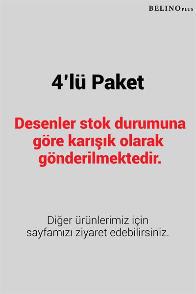 Kız Çocuk Baskılı Karışık Desenli 4 lü Paket Askılı Atlet