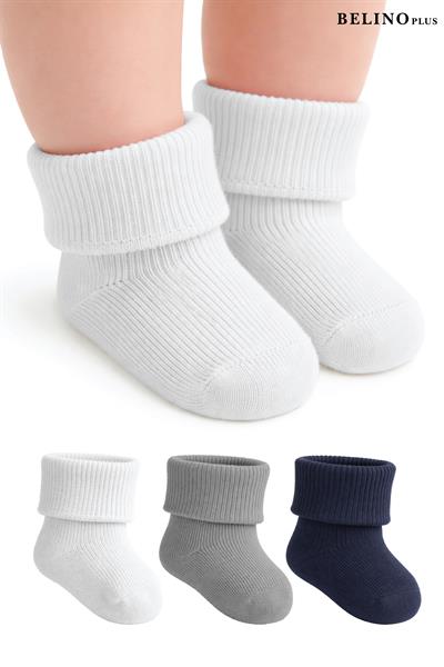 Yeni Doğan Erkek Bebek Çorabı Pamuklu  6 Lı Paket