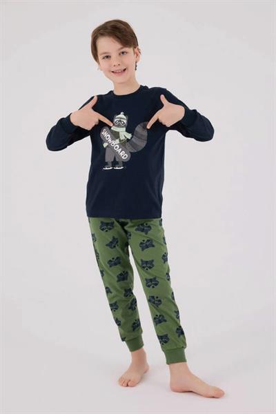 Rolypoly Erkek Çocuk Lacivert Pijama Takımı