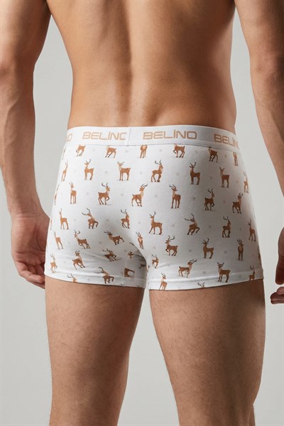 Desenli Erkek Boxer- deer charm
