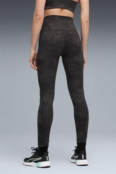 Puma Cloudspun Tight Aop Hw Fl Bayan Spor Tayt Siyah