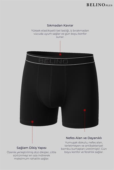 Bambu Boxer 3 Lü Kutu Nefes Alan Terletmez Ultra Konfor