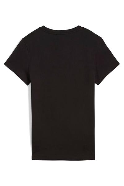Puma ESS No.1 Logo Tee Kadın Baskılı T-Shirt Siyah Renk