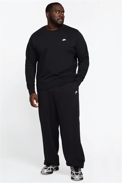 Nike Club Fleece Crew Erkek Siyah Sweatshirt