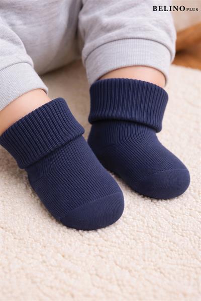 Yeni Doğan Erkek Bebek Çorabı Pamuklu  6 Lı Paket