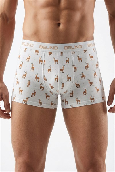 Desenli Erkek Boxer- deer charm