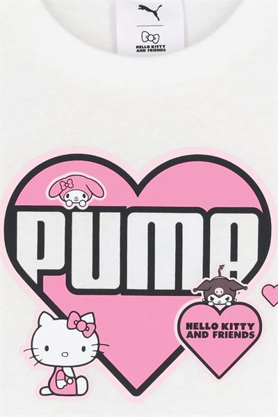 Puma Beyaz Kız Çocuk T-Shirt HELLO KITTY & FRIEN