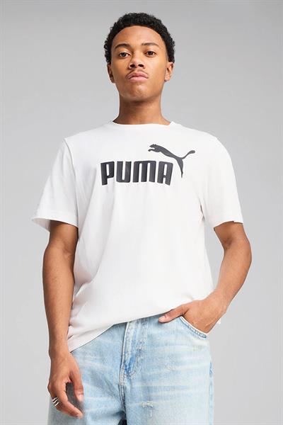 Puma ESS No.1 Logo Tee Erkek Baskılı T-Shirt Beyaz Renk
