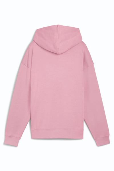  Puma Essentials Small No.1 Logo Kadın Pembe Kapüşonlu Sweatshirt 