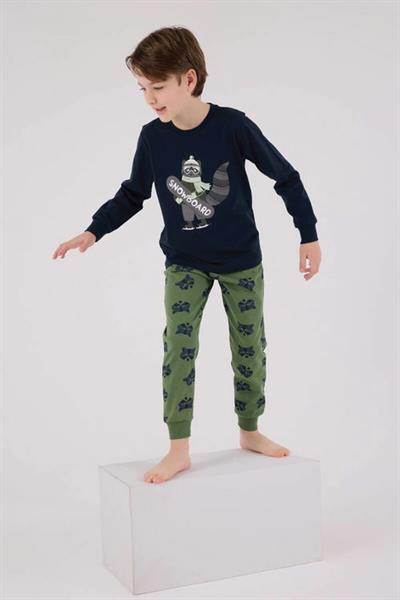Rolypoly Erkek Çocuk Lacivert Pijama Takımı