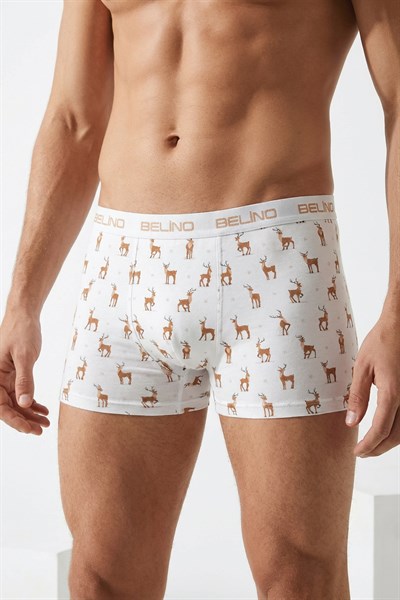 Desenli Erkek Boxer- deer charm