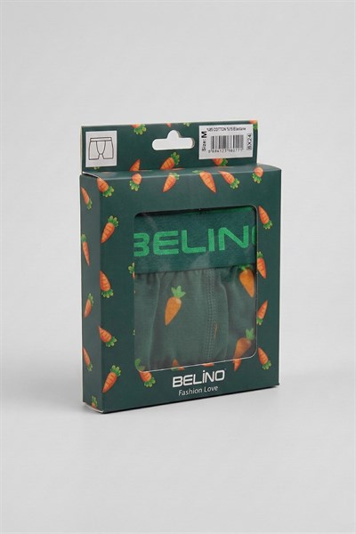  Desenli Erkek Boxer- Carrot Charm