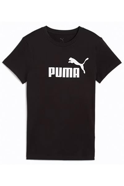 Puma ESS No.1 Logo Tee Kadın Baskılı T-Shirt Siyah Renk
