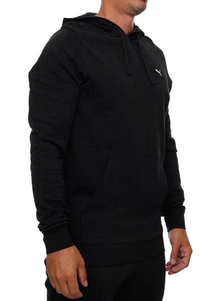 Puma Ess Elevated Hoodie Erkek Siyah Günlük Stil Sweatshirt