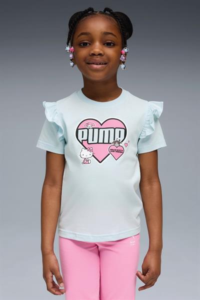 Puma Kız Çocuk Hello Kitty Baskılı Mavi T-Shirt