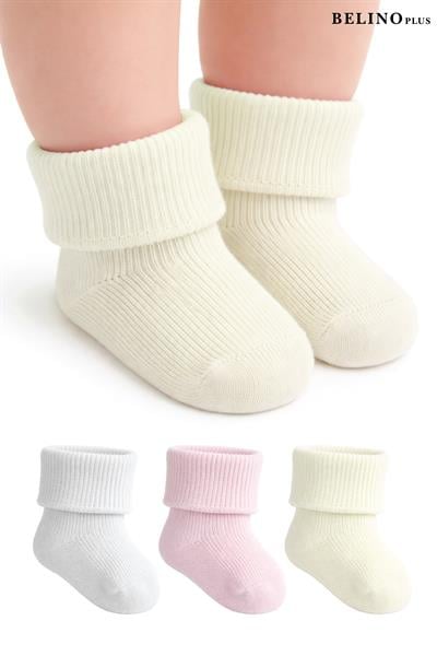 Yeni Doğan Kız Bebek Çorabı Pamuklu  6 Lı Paket