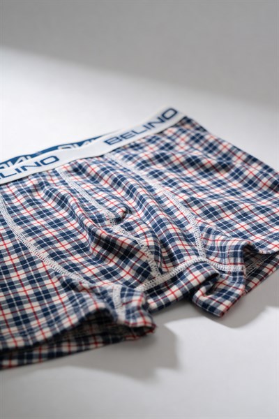 Erkek Boxer Şort Ekose Desenli- Plaid Timeless