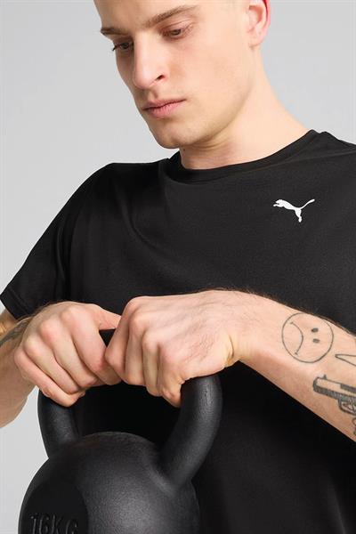 Puma M Tad Essential Solid Cat Erkek Siyah Antrenman T-Shirt