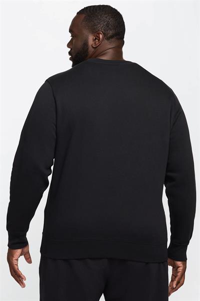 Nike Club Fleece Crew Erkek Siyah Sweatshirt