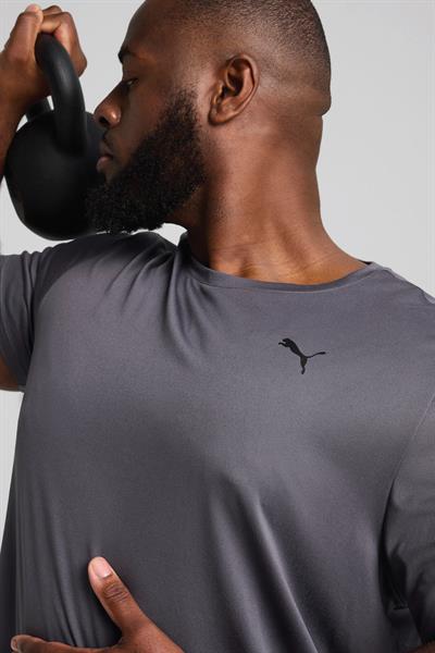 Puma M Tad Essential Solid Cat Erkek Gri Antrenman T-Shirt